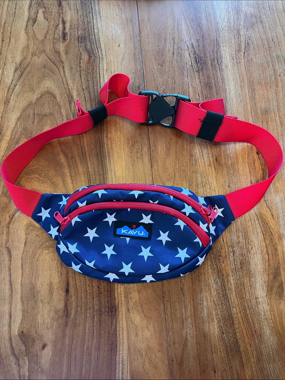 Kavu Red White & Blue Waist Pack